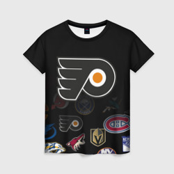 Женская футболка 3D NHL Philadelphia Flyers НХЛ