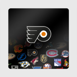Магнит виниловый Квадрат NHL Philadelphia Flyers НХЛ