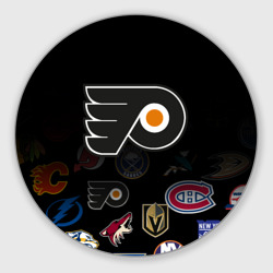 Круглый коврик для мышки NHL Philadelphia Flyers НХЛ