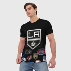 Мужская футболка 3D NHL Los Angeles Kings - фото 2