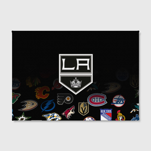 Холст прямоугольный NHL Los Angeles Kings, цвет 3D печать - фото 2