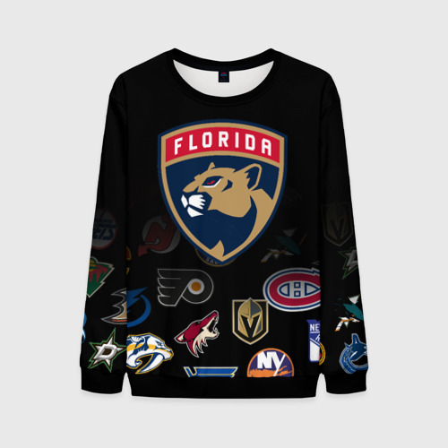 Мужской свитшот 3D NHL Florida Panthers, цвет черный