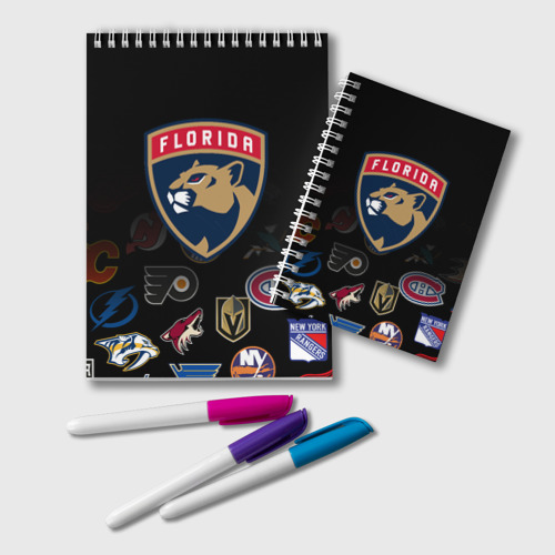 Блокнот NHL Florida Panthers, цвет белый