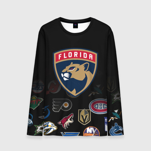 Мужской лонгслив 3D NHL Florida Panthers, цвет 3D печать