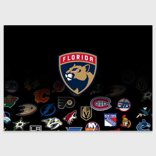 Поздравительная открытка NHL Florida Panthers, цвет белый