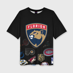 Женская футболка oversize 3D NHL Florida Panthers