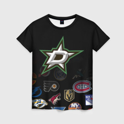 Женская футболка 3D NHL Dallas Stars