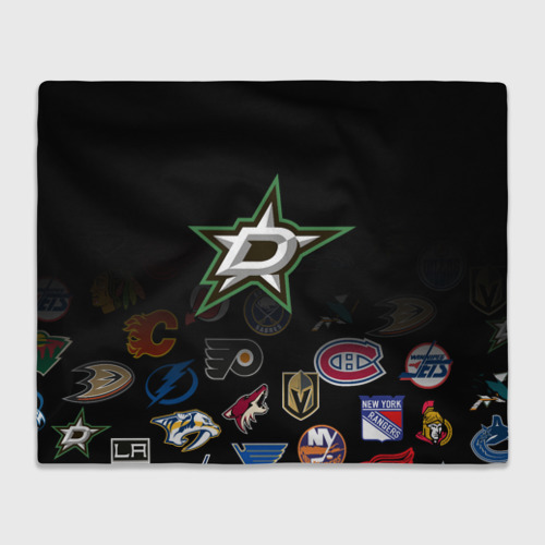 Плед с принтом NHL Dallas Stars, вид спереди №1