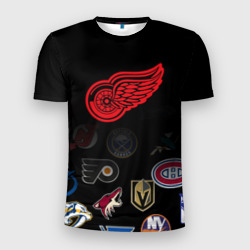 Мужская футболка 3D Slim NHL Detroit Red Wings
