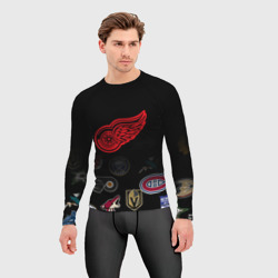 Мужской рашгард 3D NHL Detroit Red Wings - фото 2