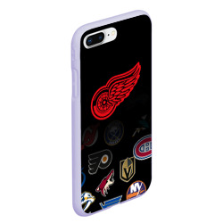 Чехол для iPhone 7Plus/8 Plus матовый NHL Detroit Red Wings - фото 2