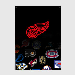 Постер NHL Detroit Red Wings