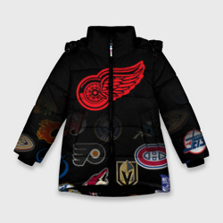 Зимняя куртка для девочек 3D NHL Detroit Red Wings