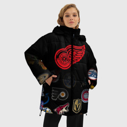 Женская зимняя куртка Oversize NHL Detroit Red Wings - фото 2