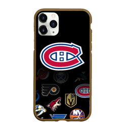 Чехол для iPhone 11 Pro Max матовый NHL Canadiens de Montr?al