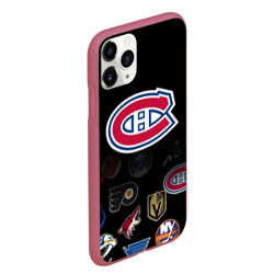 Чехол для iPhone 11 Pro Max матовый NHL Canadiens de Montr?al - фото 2