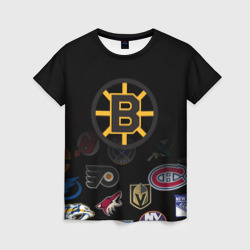 Женская футболка 3D NHL Boston Bruins