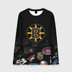 Мужской лонгслив 3D NHL Boston Bruins