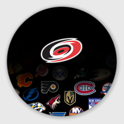 Круглый коврик для мышки NHL Carolina Hurricanes