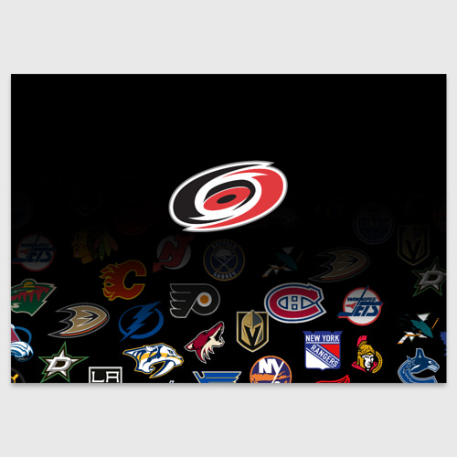 Поздравительная открытка NHL Carolina Hurricanes, цвет белый