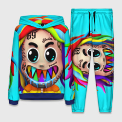 Женский костюм с толстовкой 3D 6ix9ine