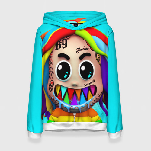 Женская толстовка 3D 6ix9ine, цвет 3D печать