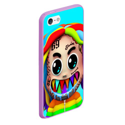 Чехол для iPhone 5/5S матовый 6ix9ine - фото 2