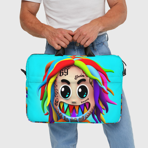 Сумка для ноутбука 3D 6ix9ine, цвет 3D печать - фото 5