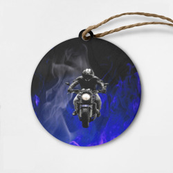 Деревянная игрушка круг Мотоциклы