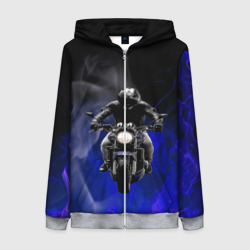 Женская толстовка 3D на молнии Мотоциклы