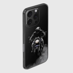 Чехол для iPhone 16 Pro силиконовый с защитой камеры Мотоциклы - фото 2