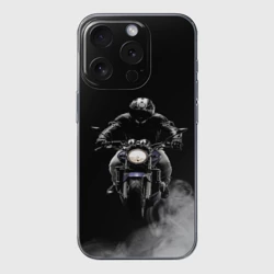 Чехол для iPhone 15 Pro силиконовый с защитой камеры Мотоциклы