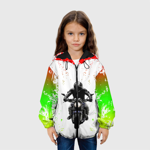 Детская куртка 3D Мотоциклы, цвет черный - фото 4