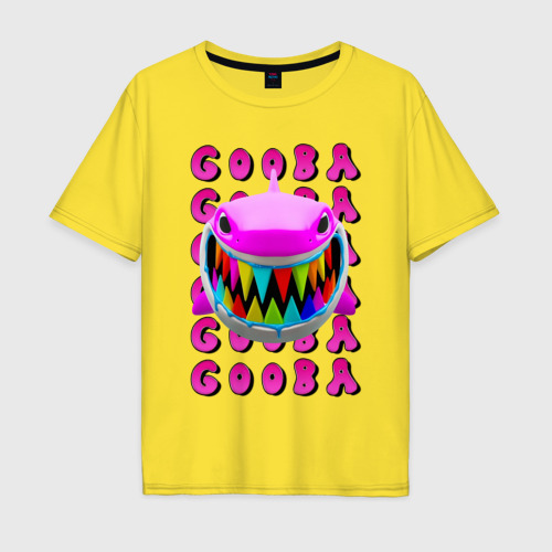 Мужская футболка хлопок Oversize 6IX9INE- GOOBA, цвет желтый