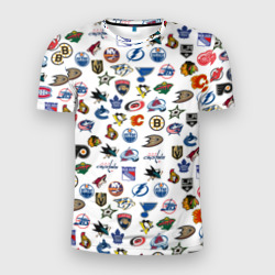 Мужская футболка 3D Slim NHL pattern НХЛ