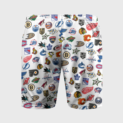 Мужские шорты спортивные NHL pattern НХЛ, цвет 3D печать - фото 2