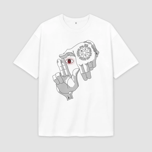 Мужская футболка Oversize хлопок premium Руки Hellsing