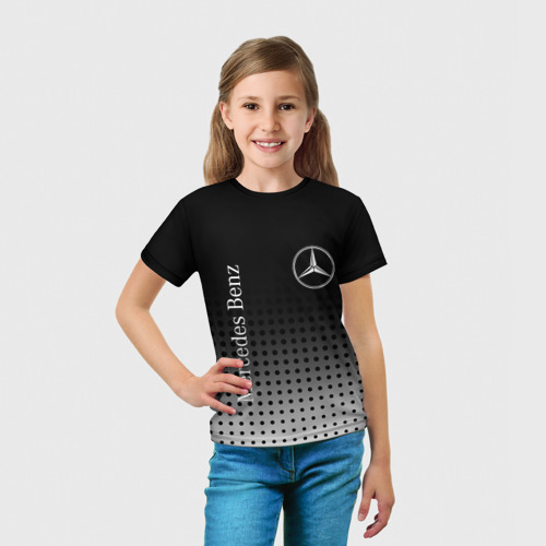 Детская футболка 3D Mercedes-Benz, цвет 3D печать - фото 5