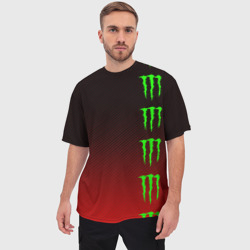 Мужская футболка oversize 3D Monster energy - фото 2