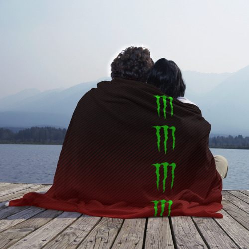 Плед 3D Monster energy, цвет 3D (велсофт) - фото 3