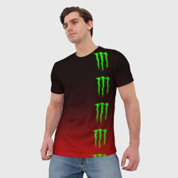 Мужская футболка 3D Monster energy - фото 2