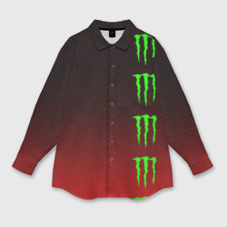 Мужская рубашка oversize 3D Monster energy