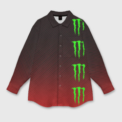 Женская рубашка oversize 3D Monster energy