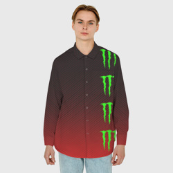 Мужская рубашка oversize 3D Monster energy - фото 2