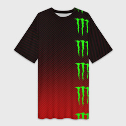 Платье-футболка 3D Monster energy