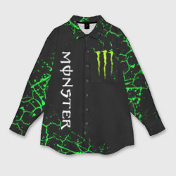 Мужская рубашка oversize 3D Monster energy