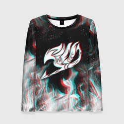 Женский лонгслив 3D Хвост Феи блюр