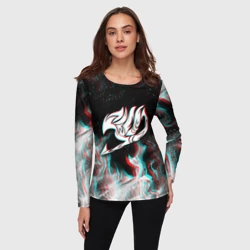 Женский лонгслив 3D Хвост Феи блюр - фото 2
