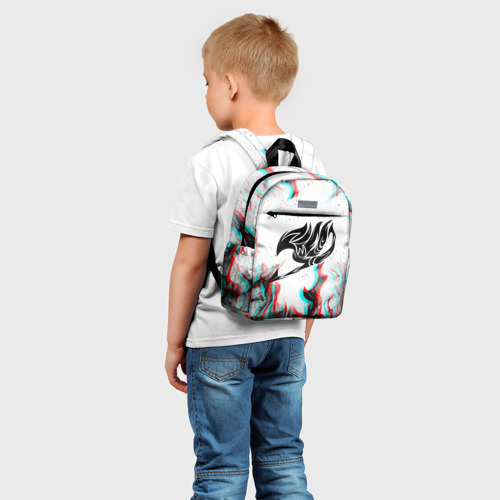 Детский рюкзак 3D с принтом FAIRY TAIL GLITCH, фото на моделе #1
