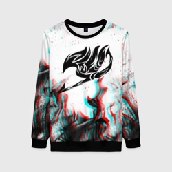 Женский свитшот 3D Fairy tail glitch